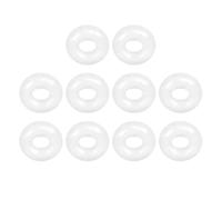 TOP-VIGOR 10Pcs Silicone O Ring, 10mm OD 3.8mm ID 3.1mm Width O Rings Sealing Gasket for Plumbing Washer Seal & Auto Quick Repair, White