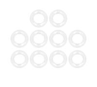 TOP-VIGOR 10Pcs Silicone O Ring, 13mm OD 6.8mm ID 3.1mm Width O Rings Sealing Gasket for Plumbing Washer Seal & Auto Quick Repair, White