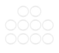TOP-VIGOR 10Pcs Silicone O Ring, 24mm OD 20mm ID 2mm Width O Rings Sealing Gasket for Plumbing Washer Seal & Auto Quick Repair, White