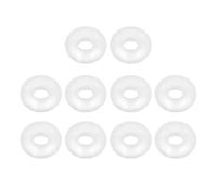 TOP-VIGOR 10Pcs Silicone O Ring, 6mm OD 2mm ID 2mm Width O Rings Sealing Gasket for Plumbing Washer Seal & Auto Quick Repair, White