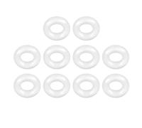 TOP-VIGOR 10Pcs Silicone O Ring, 7mm OD 3mm ID 2mm Width O Rings Sealing Gasket for Plumbing Washer Seal & Auto Quick Repair, White