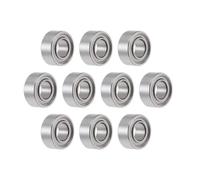 TOP-VIGOR 10Pcs SMR63ZZ Deep Groove Ball Bearings - Z2 3mm x 6mm x 2.5mm