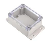 TOP-VIGOR 115x90x55mm Wateproof IP65 Electrical Junction Box, ABS Plastic Project Boxes with Screws for DIY Electronics Projects, Indoor/Outdoor Power Module Case, Instrument Case Box, Clear