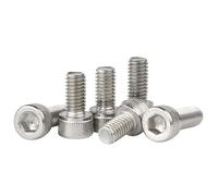 TOP-VIGOR 120Pcs Hexagon Socket Head Cap Screws, M2.5 x 6mm 304 Stainless Steel Replacement Machine Fastener Screws for Bicycle Motorcycle Repair, Professionals Landlords Repairmen