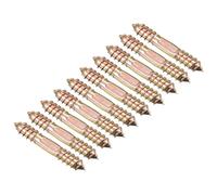 TOP-VIGOR 12Pcs Hanger Bolts, M10x60mm Double Ended Self-Tapping Thread Wood to Wood Dowel Screws, Double Ended Dowel Screws, Screw Dowels Hanger for Wood Connecting