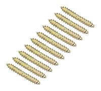 TOP-VIGOR 12Pcs Hanger Bolts, M4x30mm Double Ended Self-Tapping Thread Wood to Wood Dowel Screws, Double Ended Dowel Screws, Screw Dowels Hanger for Connecting