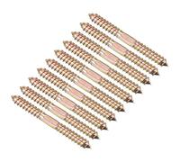 TOP-VIGOR 12Pcs M10x100mm Double Ended Self-Tapping Wood Screws, Hanger Bolts for Wood Connecting