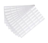 TOP-VIGOR 15 Pcs Small Arrow Stickers, 1.2x0.5 PVC Adhesive Labels for Flow Direction, Defect Marking, Inspection & Quality Control, White