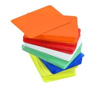 TOP-VIGOR 150Pcs Plastic Shipping Tags, 40x60x0.2mm Waterproof Hang Tags, Blank Labeling with Eyelet for Product Identification Tags Valve Marking, White, Red, Yellow, Blue, Orange, Green