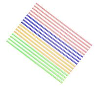 TOP-VIGOR 16Pcs Acrylic Round Rod, 6mm Diameter 250mm Length Multicolor Straight Line Acrylic Dowel Rods Round Sticks, Solid Plastic PMMA Bar Strip for DIY Crafts Lighting Fixture Handicraft