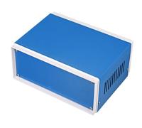 TOP-VIGOR 170x130x80mm Dustproof Electrical Junction Box, Metal Project Boxes for DIY Electronics Projects, Indoor Power Module Case, Instrument Case Box, Blue