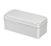 TOP-VIGOR 180x80x70mm Wateproof IP67 Electrical Junction Box, ABS Plastic Project Boxes with Screws for DIY Electronics Projects, Indoor/Outdoor Power Module Case, Instrument Case Box, White