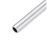 TOP-VIGOR 1Pc 6063 Aluminum Round Tube, 20mm OD 16mm ID 200mm Length Seamless Aluminum Straight Tubing Metal Pipe for Industry DIY Projects
