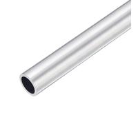 TOP-VIGOR 1Pc 6063 Aluminum Round Tube, 23mm OD 19mm ID 300mm Length Seamless Aluminum Straight Tubing Metal Pipe for Industry DIY Projects