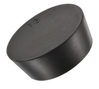TOP-VIGOR 1Pc Rubber Tapered Plug, 58mm to 68mm Solid Silicone Stopper, Tapered Lab Seal Rubber Stoppers Lab Plug with Hole Test Tube Bungs for Lab Home Flasks Glass Containers Test Tube, Black