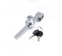 TOP-VIGOR 1Pc Sliding Glass Door Ratchet Lock, 143mm Cabinet Door Locks Showcase Security Locks Reptile Vivarium Locks, Sliding Blade Saw Lock for Drawer Display Case, Keys Different