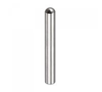 TOP-VIGOR 1Pcs 10mm x 80mm Dowel Pins, 304 Stainless Steel Round Head Flat Chamfered End Shelf Pegs Support Fasten Elements Silver Tone