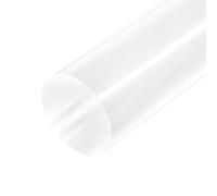 TOP-VIGOR 1Pcs Acrylic Round Rod, 50mm Diameter 110mm Length Clear Acrylic Dowel Rods Round Sticks, Solid Plastic PMMA Bar Strip for DIY Crafts Lighting Gardening Decorations Cake Topper Rod