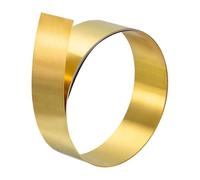 TOP-VIGOR 1Pcs Brass Sheet Roll 1000mm x 25mm x 0.1mm, Thin Metal Foil Strip for Crafts, Electrical Repairs, DIY Projects and Grounding