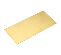 TOP-VIGOR 1Pcs H62 Brass Sheet 100mm x 50mm x 1mm, Metal Brass Plates for DIY Crafts, Electrical Repairs and Industrial Use