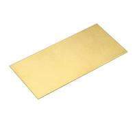 TOP-VIGOR 1Pcs H62 Brass Sheet 100mm x 50mm x 2mm, Metal Brass Plates for DIY Crafts, Electrical Repairs and Industrial Use