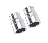 TOP-VIGOR 2 Pcs Shallow Socket, 3/8-inch Drive 9/16-inch Professional Shallow Single Hex Socket Set, 6-Point for DIY Household Maintenance Hand-Making