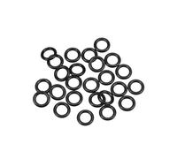 TOP-VIGOR 200Pcs Nitrile Rubber O-Rings, 8mm OD 4mm ID 2mm Width Metric Sealing Gasket, Rubber Washers O Rings Spacers for Faucet Plumbing Automotive Repair, Black