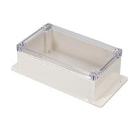 TOP-VIGOR 200x120x75mm Wateproof IP65 Electrical Junction Box, ABS Plastic Project Boxes with Screws for DIY Electronics Projects, Indoor/Outdoor Power Module Case, Instrument Case Box, Clear