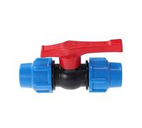 TOP-VIGOR 20mm Stop Tap Valve Connector for HDPE or Alkathene Water Pipe Compression Fit