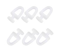 TOP-VIGOR 20Pcs 11mm Curtain Track, Plastic Curtain Rail Slider Hooks Pulleys, Curtain Track Glider Hooks for Window Curtain Door Shower Curtain, White