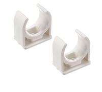 TOP-VIGOR 20pcs 20mm PVC Water Pipe Clamps Clips Fit for 20mm/0.79 Inch OD TV Trays Tubing Hose Hanger Support Pex Tubing Hose Clamps Universal Single Pipe Clip