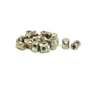 TOP-VIGOR 20Pcs Barrel Nuts, M6x13mm Cross Dowels Slotted Nuts for Furniture Bed, Table, Chair, Crib, Cot, Workbench, Headboards, Cabinets