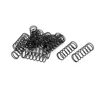 TOP-VIGOR 20Pcs Compression Spring, 1.2mm Wire Dia, 18mm OD, 50mm Free Length Dual Extended Durable Dual Hook Tension Spring for Furniture Screen Doors Repair Projects