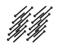 TOP-VIGOR 20Pcs Hexagon Socket Head Cap Screws, M1.6 x 20mm 12.9 Alloy Steel Replacement Machine Fastener Screws, Fully Thread for Bicycle Motorcycle Repair, Professionals Landlords Repairmen, Black