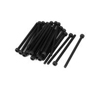 TOP-VIGOR 20Pcs Hexagon Socket Head Cap Screws, M2.5 x 40mm 12.9 Alloy Steel Replacement Machine Fastener Screws, Fully Thread for Bicycle Motorcycle Repair, Professionals Landlords Repairmen, Black