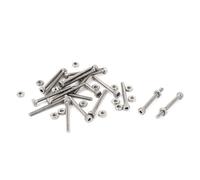 TOP-VIGOR 20Pcs Hexagon Socket Head Cap Screws, M2 x 20mm 304 Stainless Steel Replacement Machine Fastener Screws for Bicycle Motorcycle Repair, Professionals Landlords Repairmen