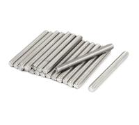 TOP-VIGOR 20Pcs M6 x 45mm Fully Threaded Rod, 304 Stainless Steel Right Hand Threads Rods, Fully Studding Rod Bar for Anchor Bolts, Clamps, Hangers and U-Bolts