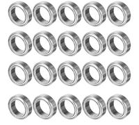 TOP-VIGOR 20Pcs MR128ZZ Deep Groove Ball Bearings - 8mm x 12mm x 3.5mm