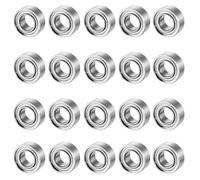TOP-VIGOR 20Pcs MR63ZZ Deep Groove Ball Bearings, 3mm x 6mm x 2.5mm Double Sealed Industrial Bearings, Chrome Steel Skateboard Bearings for Electrical Instrument Equipment
