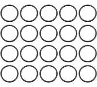 TOP-VIGOR 20Pcs Nitrile Rubber O-Rings, 21mm OD 17mm ID 2mm Width Metric Sealing Gasket, Rubber Washers O Rings Spacers for Faucet Plumbing Automotive Repair, Black