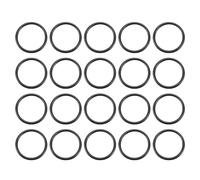 TOP-VIGOR 20Pcs Nitrile Rubber O-Rings, 30mm OD 28mm ID 1mm Width Metric Sealing Gasket, Rubber Washers O Rings Spacers for Faucet Plumbing Automotive Repair, Black