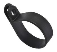 TOP-VIGOR 20Pcs Nylon R-Type Cable Clamp Clips, 30mm Plastic Cable Clamp Assortment Kit Fastener, Plastic Wire Clamp Clips for Electrical Cable Wire Conduit Cable Management, Black