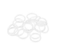 TOP-VIGOR 20Pcs Silicone O Rings, 15mm OD 11mm ID 2mm Width O Rings Sealing Gasket for Plumbing Washer Seal & Auto Quick Repair, White