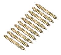 TOP-VIGOR 24Pcs Hanger Bolts, M4x25mm Double Ended Self-Tapping Thread Wood to Wood Dowel Screws, Double Ended Dowel Screws, Screw Dowels Hanger for Wood Connecting