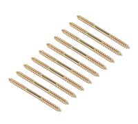 TOP-VIGOR 24Pcs Hanger Bolts, M5x65mm Double Ended Self-Tapping Thread Wood to Wood Dowel Screws, Double Ended Dowel Screws, Screw Dowels Hanger for Wood Connecting