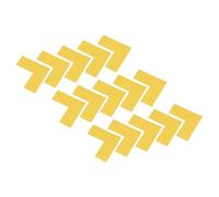 TOP-VIGOR 25 Pack 5s L Shaped Floor Marking Corners 2x2x0.8 Inch, Blue PVC Adhesive Markers for Warehouse Office, Arrows Placement, Waterproof Anti-Slip Stickers