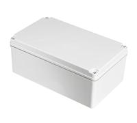 TOP-VIGOR 250x150x100mm Wateproof IP67 Electrical Junction Box, ABS Plastic Project Boxes with Screws for DIY Electronics Projects, Indoor/Outdoor Power Module Case, Instrument Case Box, White