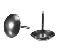 TOP-VIGOR 25Pcs Black Upholstery Tacks 16mm x 20mm, Decorative Nailhead Trim Pins for Sofa, Chairs, Beds, DIY Furniture & Home Craft Projects