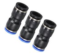 TOP-VIGOR 2Pcs 1/2" to 12mm Push Fit Pneumatic Reducer Fittings, Straight Union Quick Connectors for PU Nylon PTFE Tubing Air Line Coupler Push Lock Adapters