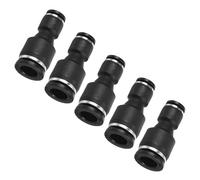TOP-VIGOR 2Pcs 10mm Tube OD to 6mm Push Fit Pneumatic Reducer Fittings, PG10-6 Straight Air Line Quick Connectors for PU PE PVC Tubing in Compressor and Automation Systems